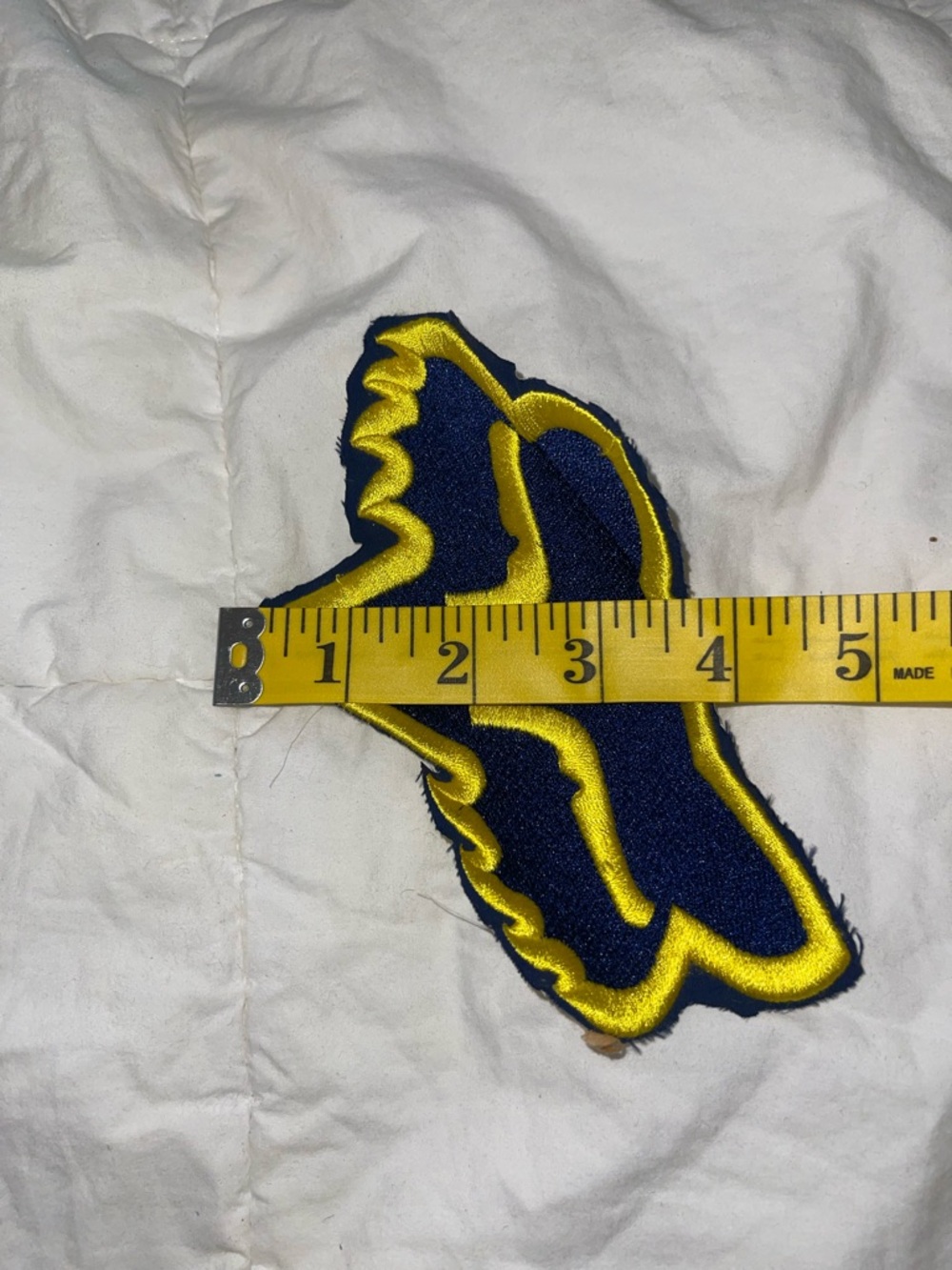 Fox Racing Patch - Navy & Yellow Fox Head - Picture 4 of 4